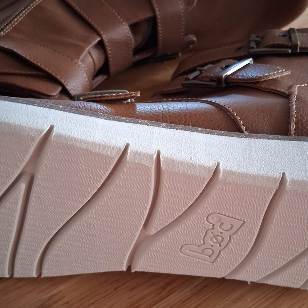 BOC Women's Brown Moto Boots - Picture 3 of 8